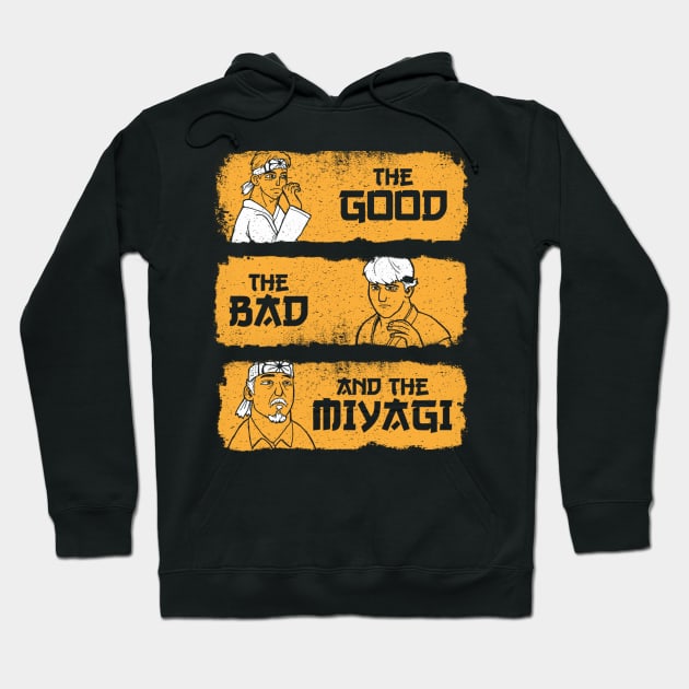 Good, Bad, Miyagi Hoodie by mattsinor